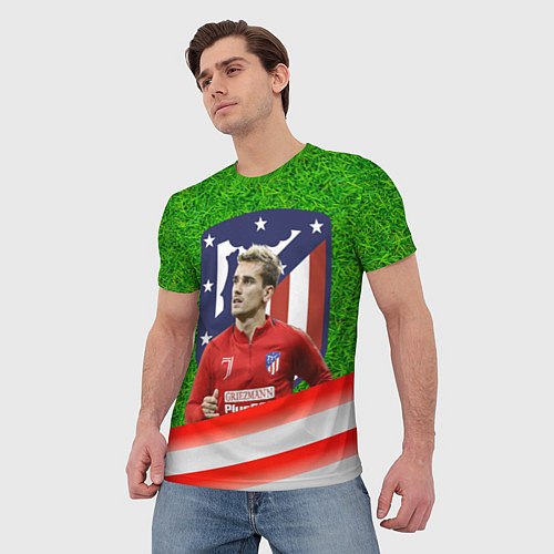 Мужская футболка Антуан Гризманн Antoine Griezmann спина Z / 3D-принт – фото 3