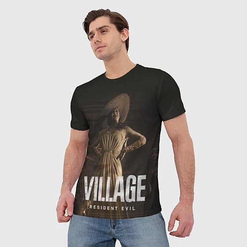 Мужская футболка RESIDENT EVIL VILLAGE / 3D-принт – фото 3