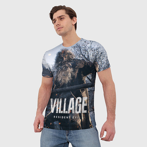 Мужская футболка RESIDENT EVIL VILLAGE / 3D-принт – фото 3