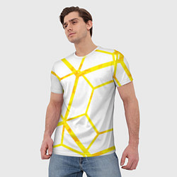 Футболка мужская Hexagon, цвет: 3D-принт — фото 2