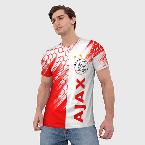 Мужская футболка FC AJAX AMSTERDAM ФК АЯКС / 3D-принт – фото 3