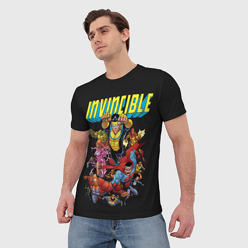 Мужская футболка Неуязвимый Invincible / 3D-принт – фото 3