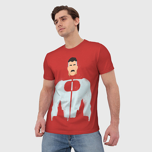 Мужская футболка Омни-Мэн Нолан Грейсон / 3D-принт – фото 3