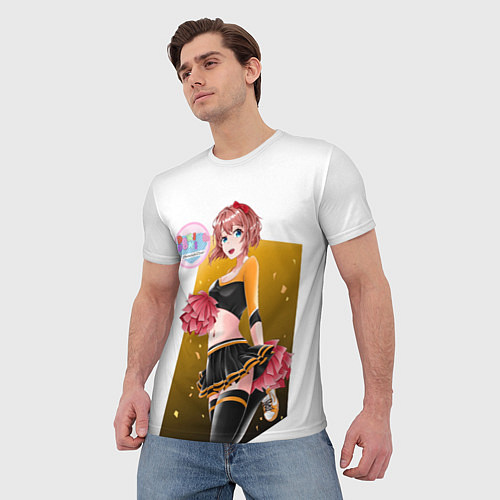 Мужская футболка Saeri Doki Doki LiteratureClub / 3D-принт – фото 3