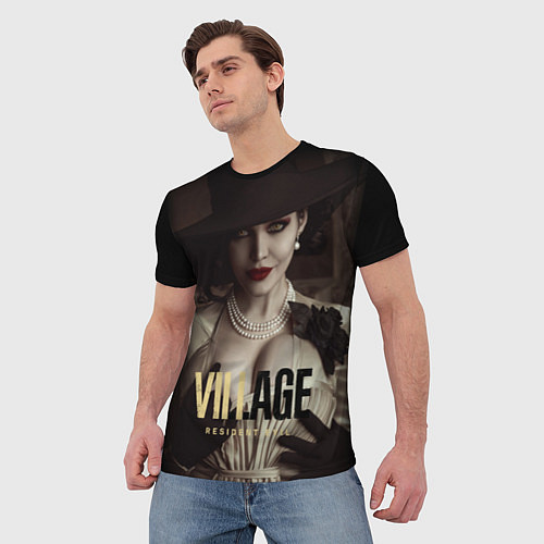 Мужская футболка Resident Evil Village Димитреску фан-косплей / 3D-принт – фото 3