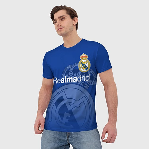 Мужская футболка REAL MADRID РЕАЛ МАДРИД / 3D-принт – фото 3
