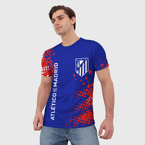 Мужская футболка ATLETICO DE MADRID АТЛЕТИКО / 3D-принт – фото 3