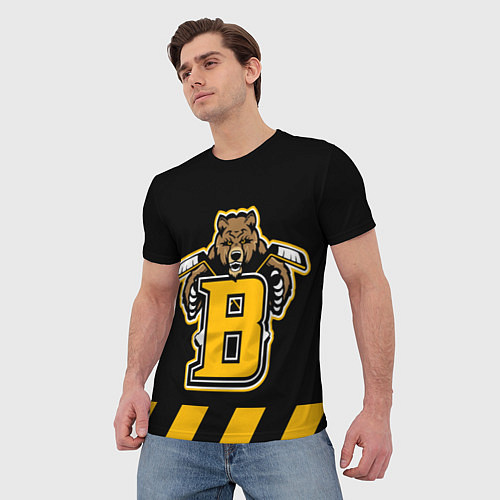 Мужская футболка BOSTON BRUINS / 3D-принт – фото 3