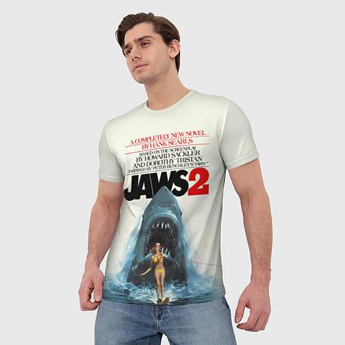 Мужская футболка Jaws 2 / 3D-принт – фото 3