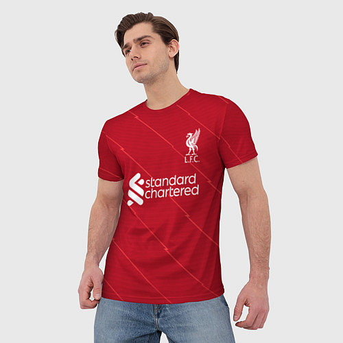 Мужская футболка Салах Ливерпуль форма 202122 / 3D-принт – фото 3