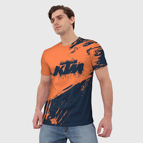 Мужская футболка KTM ГРАНЖ Z / 3D-принт – фото 3