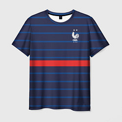 Футболка мужская Форма сборной Франции домашняя, цвет: 3D-принт