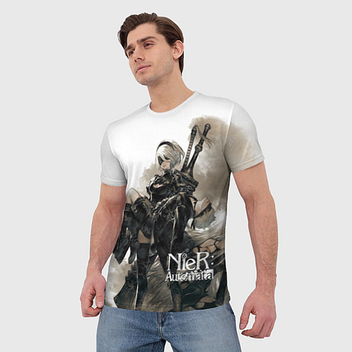 Мужская футболка Nier: Automata / 3D-принт – фото 3