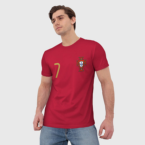 Мужская футболка Ronaldo 7 / 3D-принт – фото 3