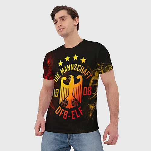 Мужская футболка Сборная Германии / 3D-принт – фото 3