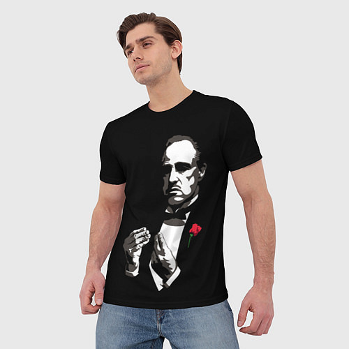 Мужская футболка Крёстный Отец The Godfather / 3D-принт – фото 3
