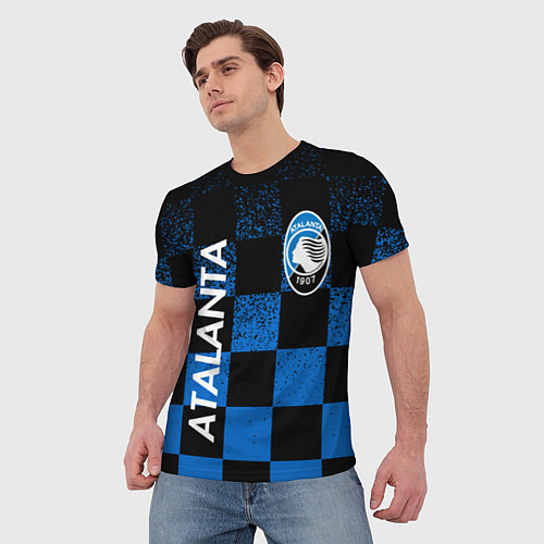 Мужская футболка FC ATALANTA ФК АТАЛАНТА / 3D-принт – фото 3