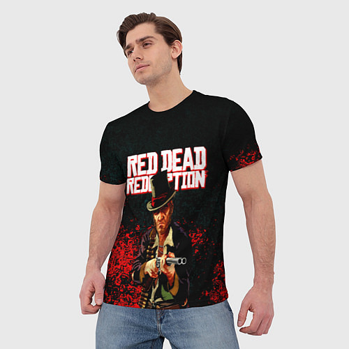 Мужская футболка Red Dead Redemption Bandit / 3D-принт – фото 3