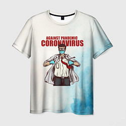 Футболка мужская Coronavirus, цвет: 3D-принт