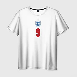 Футболка мужская Кейн форма Англия 20212022, цвет: 3D-принт