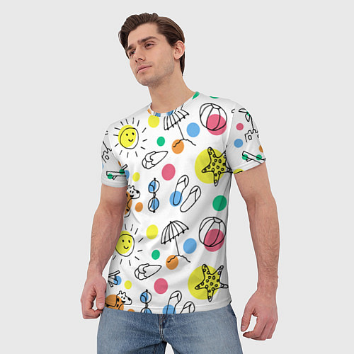 Мужская футболка На пляж / 3D-принт – фото 3