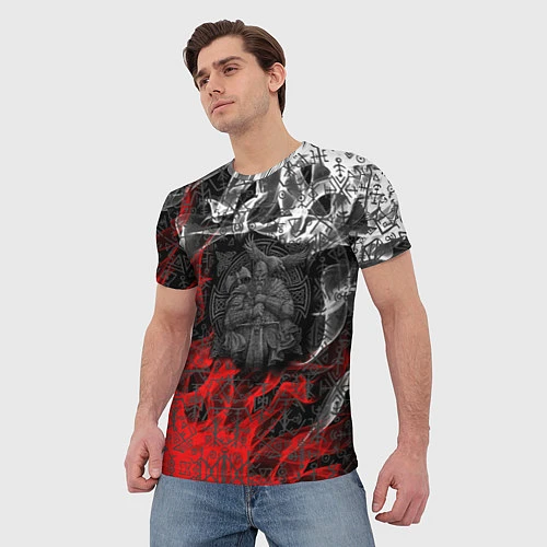 Мужская футболка Викинги / 3D-принт – фото 3