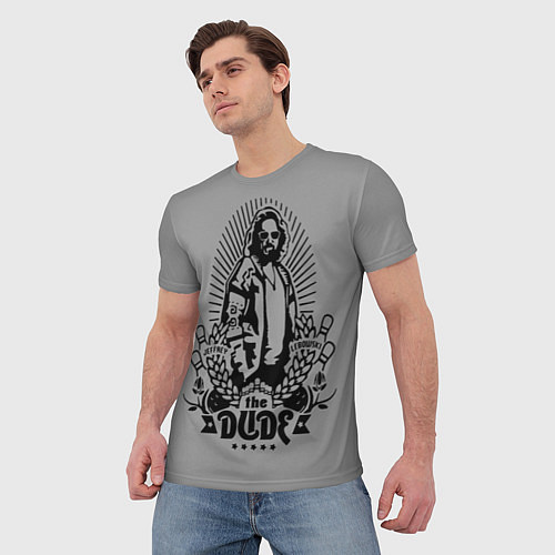 Мужская футболка The dude / 3D-принт – фото 3