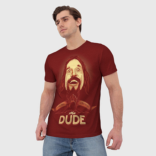 Мужская футболка The Dude / 3D-принт – фото 3