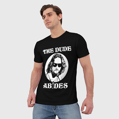 Мужская футболка The dude ABIDES / 3D-принт – фото 3