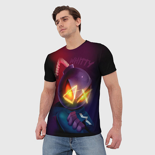Мужская футболка Витти на темном фоне / 3D-принт – фото 3