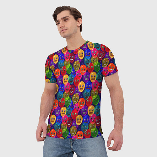 Мужская футболка Воздушные Шарики / 3D-принт – фото 3