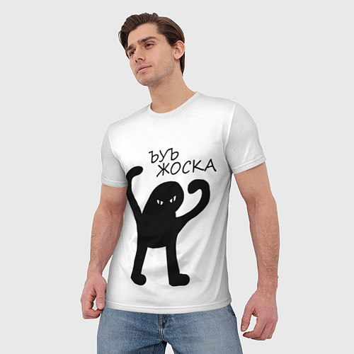 Мужская футболка Ъуъ, жоска / 3D-принт – фото 3