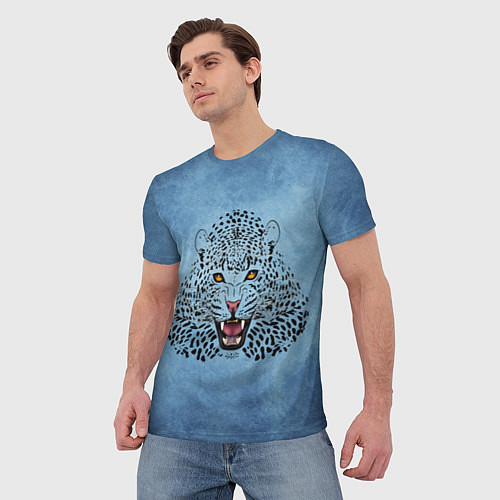 Мужская футболка Леопард / 3D-принт – фото 3