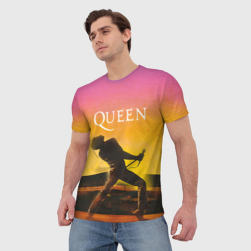 Мужская футболка Queen Freddie Mercury Z / 3D-принт – фото 3