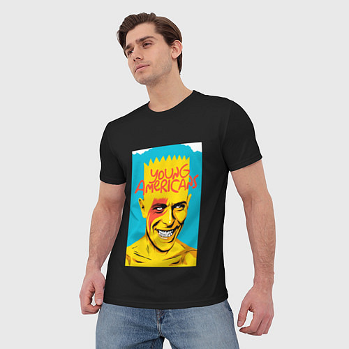 Мужская футболка Bart x Bowie / 3D-принт – фото 3