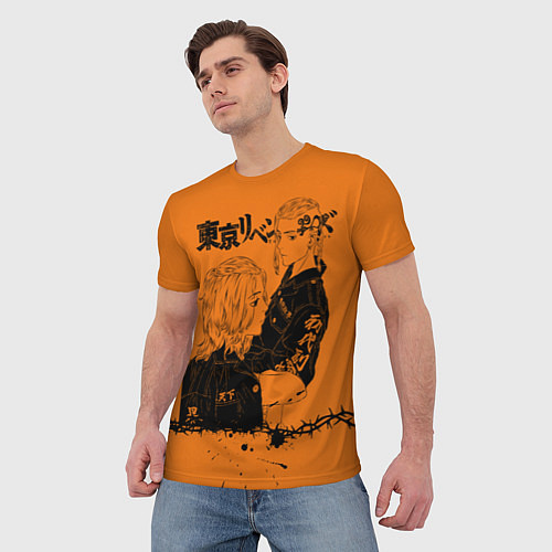 Мужская футболка Токийские мстители ораньжевый / 3D-принт – фото 3