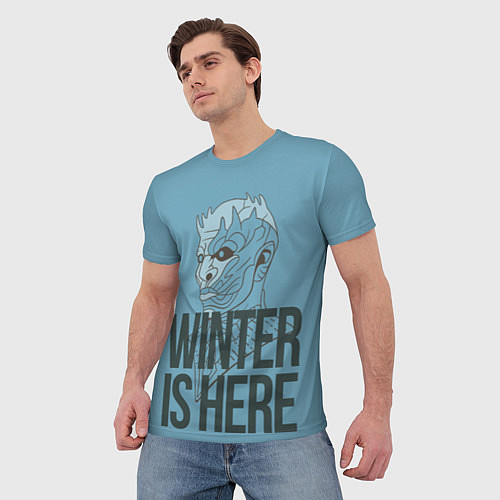 Мужская футболка GoT Winter is Here / 3D-принт – фото 3