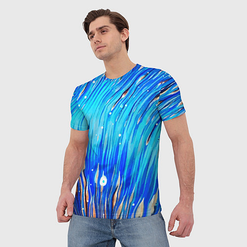 Мужская футболка Морские водоросли! / 3D-принт – фото 3