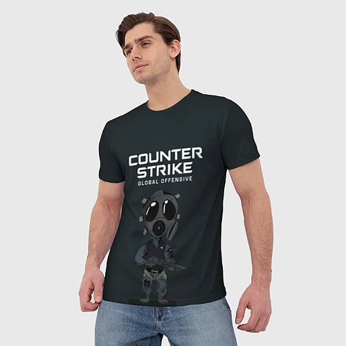 Мужская футболка CS GO COUNTER TERRORIS Z / 3D-принт – фото 3