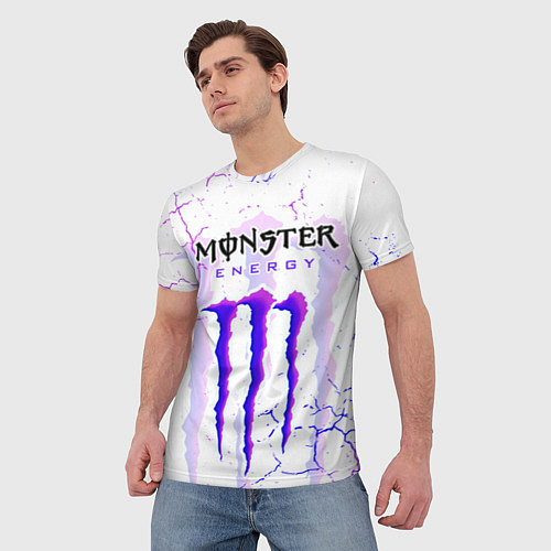 Мужская футболка MONSTER ENERGY МОНСТЕР / 3D-принт – фото 3