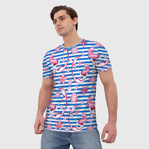 Мужская футболка Танцующие русалки / 3D-принт – фото 3