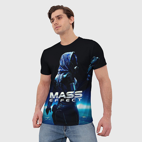 Мужская футболка MASS EFFECT ТАЛИ ЗОРА / 3D-принт – фото 3