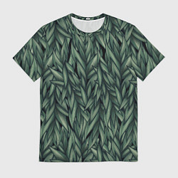 Футболка мужская Листья, цвет: 3D-принт