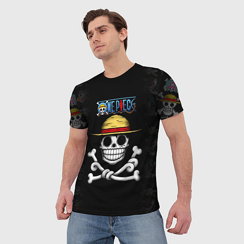 Мужская футболка Пираты Соломенной Шляпы One Piece / 3D-принт – фото 3