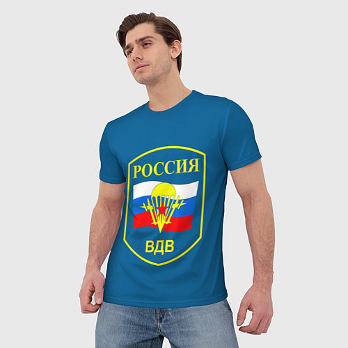 Мужская футболка ВДВ России / 3D-принт – фото 3