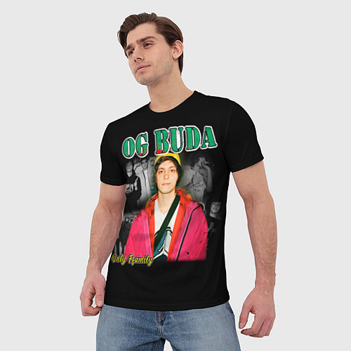 Мужская футболка OG BUDA / 3D-принт – фото 3