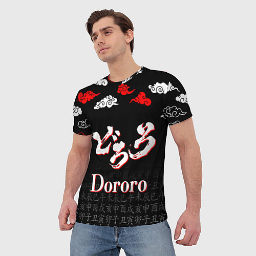Мужская футболка ДОРОРО DORORO ЛОГО / 3D-принт – фото 3