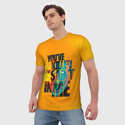 Мужская футболка Кори Тейлор / 3D-принт – фото 3