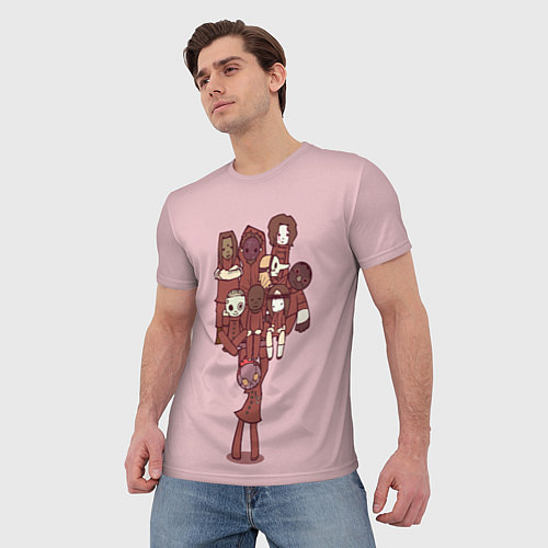 Мужская футболка Банда Слипнота / 3D-принт – фото 3