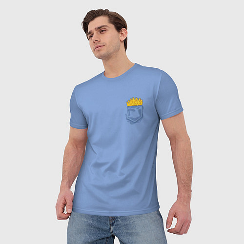Мужская футболка Фри в кармане / 3D-принт – фото 3